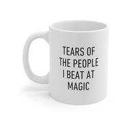 Lágrimas De La Gente A La Que Vencí Al Divertido Jugador De Magic Tazas Cerámica Taza De Café Porcelana Taza 330Ml Para Café Hogar Zumo