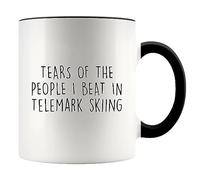 Lágrimas De La Gente A La Que Vencí En Esquí Telemark Tazas De Cerámica Único Tazas De Desayuno Chic Taza De Café Para Oficina Bebidas Frías Y Calientes Té 330Ml