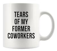 Lágrimas De Mi Excompañero De Trabajo. Compañero De Trabajo Que Se Va. Taza Chic Taza De Café Único Mug Para Oficina Hogar Leche 330Ml