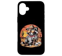 Lágrimas de mis Enemigos Funny Raccoon Western Sunset Art Carcasa para iPhone 16 Plus