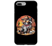 Lágrimas de mis Enemigos Funny Raccoon Western Sunset Art Carcasa para iPhone 7 Plus/8 Plus