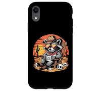 Lágrimas de mis Enemigos Funny Raccoon Western Sunset Art Carcasa para iPhone XR