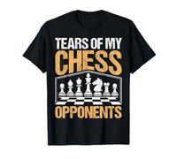 Lágrimas de mis oponentes de ajedrez Divertido Amante del ajedre Camiseta