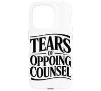 Lágrimas del Abogado Contrario Abogado Humor Amante del Café Carcasa para iPhone 15 Pro