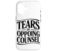 Lágrimas del Abogado Contrario Abogado Humor Amante del Café Carcasa para iPhone 16