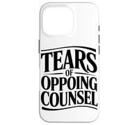 Lágrimas del Abogado Contrario Abogado Humor Amante del Café Carcasa para iPhone 16 Pro