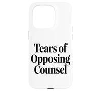 Lágrimas del Abogado Contrario Divertido Amante del Café Carcasa para iPhone 15 Pro