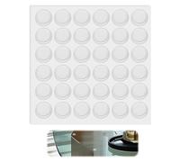 Lagrimas Silicona Adhesivas, 36 Piezas Transparentealmohadillas Antideslizantes para Puertas de Gabinetes y Cajones con Tapa de Vidrio para Baño