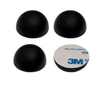 Lagrimas Silicona Adhesivas 4 PCS Gotas Silicona Adhesivas 30mm x 15mm Parachoques de Hemisferio de Silicona Negro Topes Elásticos Topes Silicona Adecuado para Puertas de Altavoces