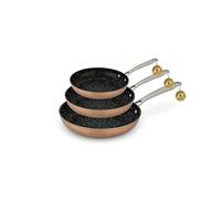 LAGUIOLE - 3 estufas 20/24/28 cm cobre antiadherente Greblon C2 inducción