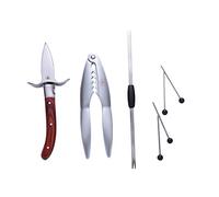 LAGUIOLE - LAGUIOLE Juego de Utensilios para Marisco* 7 Piezas Acero Inoxidable Marrón