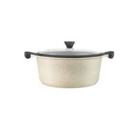 LAGUIOLE, Olla de 24 cm, modelo Jade, aluminio con revestimiento cerámico antiadherente, tapa de cristal, compatible con todas las fuentes de calor, capacidad 4,3 L, ideal para 2 a 4 personas, Verde