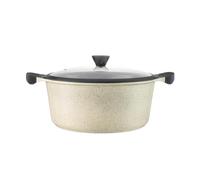 LAGUIOLE, Olla de 28 cm modelo Jade, aluminio con revestimiento cerámico antiadherente, tapa de cristal, compatible con todas las fuentes de calor, capacidad 6,7 L, color verde