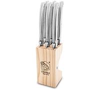 LAGUIOLE Style de Vie - Juego de 6 cuchillos para carne (acero inoxidable, 1,8 mm), color plateado