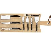 Laguiole Style de Vie Juego de cuchillos de queso Premium Line, 8 piezas, con borde
