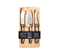 Laguiole Style de Vie Juego de cuchillos para queso Premium Line, 3 piezas, perla