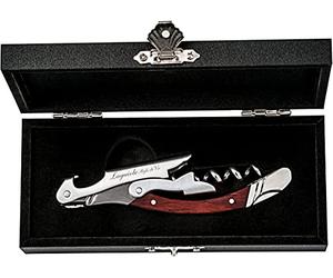 Laguiole Style de Vie Sacacorchos, abrebotellas con cortador de láminas, madera de paca