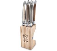 Laguiole Style de Vie Treasure Premium Line - Juego de cuchillos de carne (1,8 mm, 6 unidades)