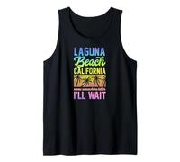 Laguna Beach California Nombre en algún Lugar Mejor, esperaré Camiseta sin Mangas