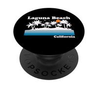 Laguna Beach California Vintage 80s Tropical Vacaciones Atardecer PopSockets PopGrip Adhesivo