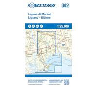 Laguna di Marano, Lignano, Codroipo. Mappa ciclo-escursionistica e navigazione interna in scala 1:25.000, antistrappo, impermeabile, fotodegradabile. Ediz. multilingue: 302 (Coastal maps)