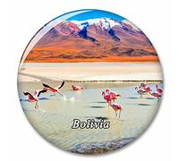 Lagunas de flamencos de Bolivia Imán de Nevera, imán Decorativo, Ciudad turística, Viaje, colección de Recuerdos, Regalo, Pegatina Fuerte para Nevera