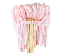 LAGUOE 20 varillas mágicas coloridas para pared de boda con campanas, cinta satinada, para crear ambientes románticos de fiestas, serpentinas, a, Talla única