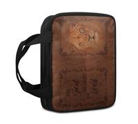 LAGUOE Bolsa de escritura para servicios de adoración, construcción de poliéster, múltiples bolsillos, cruces, detalles, uso resistente al desgaste, accesorio