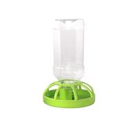 LAGUOE Cuenco de agua grande dispensador de alimentación para tortugas ermitañas, cuenco de comida con valla, dispensador de agua automático