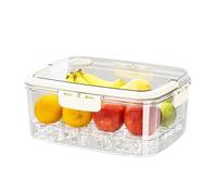 LAGUOE Juego de organizadores para nevera, fiambrera transparente, prácticos contenedores para refrigerador con tapa, práctica solución de almacenamiento de alimentos, juego organizador de nevera