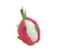 LAGUOE Juguete de dentición de frutas de peluche para gatos y perros con diseño realista de menta gatera, promueve tiempos de juego activos, masticable para mascotas pequeñas, juguete de dentición