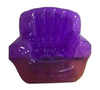 LAGUOE Sofá inflable de PVC transparente, resistente, diseño ergonómico, sofá de aire para relajación, jardín, piscina, uso lateral, sofá de PVC transparente