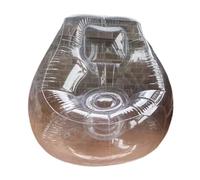 LAGUOE Sofá inflable de PVC transparente, resistente, diseño ergonómico, sofá de aire para relajación, jardín, piscina, uso lateral, sofá de PVC transparente