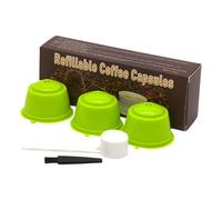 LAGUOE Taza de café recargable y con textura para que los amantes hagan eficazmente 3 cápsulas de café