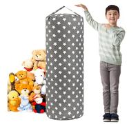 LAHAQIQI Funda para puf de almacenamiento de animales de peluche para niños, bolsas organizadoras de juguetes de peluche para niños y niñas, una cremallera completa para decoración de muebles de