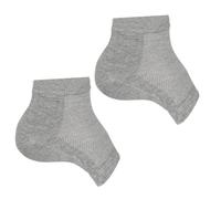 Lahdrhab 1 par de calcetines invisibles para aumentar la altura, almohadillas de gel para el talón, ortopédicos, soporte para el arco del talón, plantilla unisex, color gris