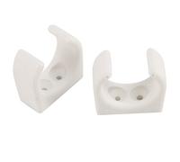 Lahdrhab 2 clips de nailon para escalera de barco, para tamaño de 1-1/4 pulgadas de diámetro por juego, accesorios marinos UV, yate, barco, color blanco