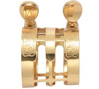 Lahdrhab Abrazadera de metal tallada para saxofón alto para clarinete