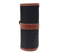 Lahdrhab Estuche enrollable para lápices, cortina de lápices, bolsa de maquillaje, bolsa de almacenamiento de lona gruesa, organizador de papelería, 24 ranuras