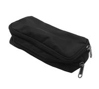 Lahdrhab Estuche Oxford de gran capacidad para guardar bolígrafos, rotuladores, papelería, escuela, oficina, organizador negro