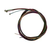 Lahdrhab Juego de 4 cuerdas para bajo eléctrico, cuerdas de repuesto para guitarra y bajo, coloridas