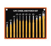 Lahdrhab Juego de perforación de 12 piezas, cincel de mampostería, cilindro plano, juego de perforación