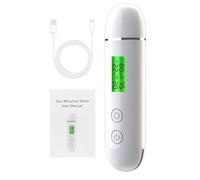 Lahdrhab Medidor de prueba de edad de piel, agua, mejillas, piel elástica, analizador de humedad y aceite de la piel, detector de agentes fluorescentes, fácil de instalar