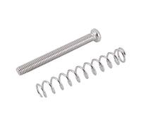 Lahdrhab Pastilla Humbucker para guitarra eléctrica, 8 unidades, M3 x 30 mm, ajuste de altura y resortes, color plateado