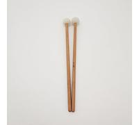 Lahdrhab Percussion S-05 - Timbales de fieltro blanco de madera, timbales, martillo de tambor de marcha