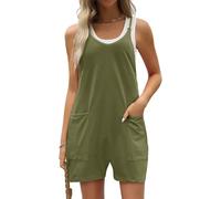 Lahloya Maternity Jumpsuit, Lahloya Jumpsuit, with Pockets and Adjustable Shoulder Strap (Army Green,Large)