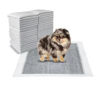 Lahnaokfis 100 Unidades Almohadillas de Adiestramiento de Perros y Cachorros, 33 × 45 cm Empapadores Perros Carbón para Control de Olor, Alfombrillas Higiénica Desechables para Mascotas, Absorbentes