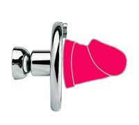 LAHTI Dispositivo de castidad negativa masculina de acero inoxidable Jaula pene Ventilación plana Jaula pene con consolador realista rojo Conjunto Bondage Juguete sexual (S Dildo, anillo de 50 mm)