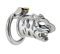 LAHTI Male Chastity Cage Lock and Key, Chastity Belt bondage Pene for Lovers Sex Game con anillo circular de 50 mm