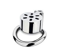 LAHTI Male Chastity Locked Hipoalergénico Acero inoxidable Cock Cage Bondage Sex Toy para hombres 45mm Pene Ring